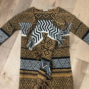 Noisy May Black and Brown Knit Sweater